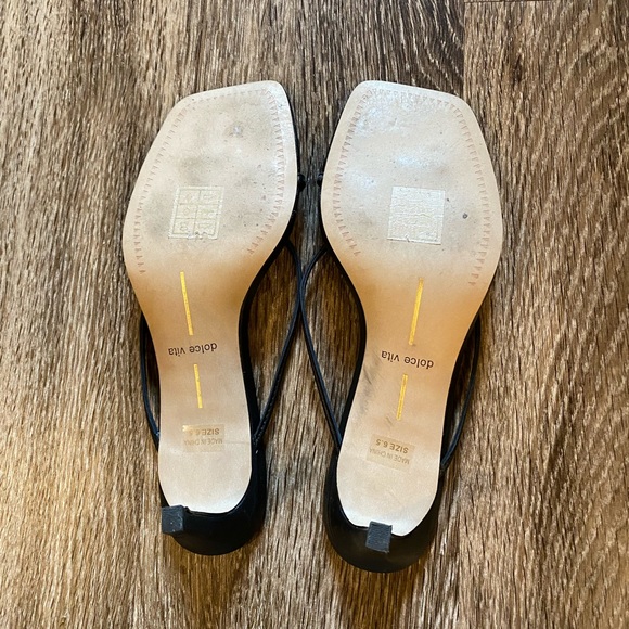 Dolce Vita Kayden Strappy Thong Sandals Black - Picture 4 of 4